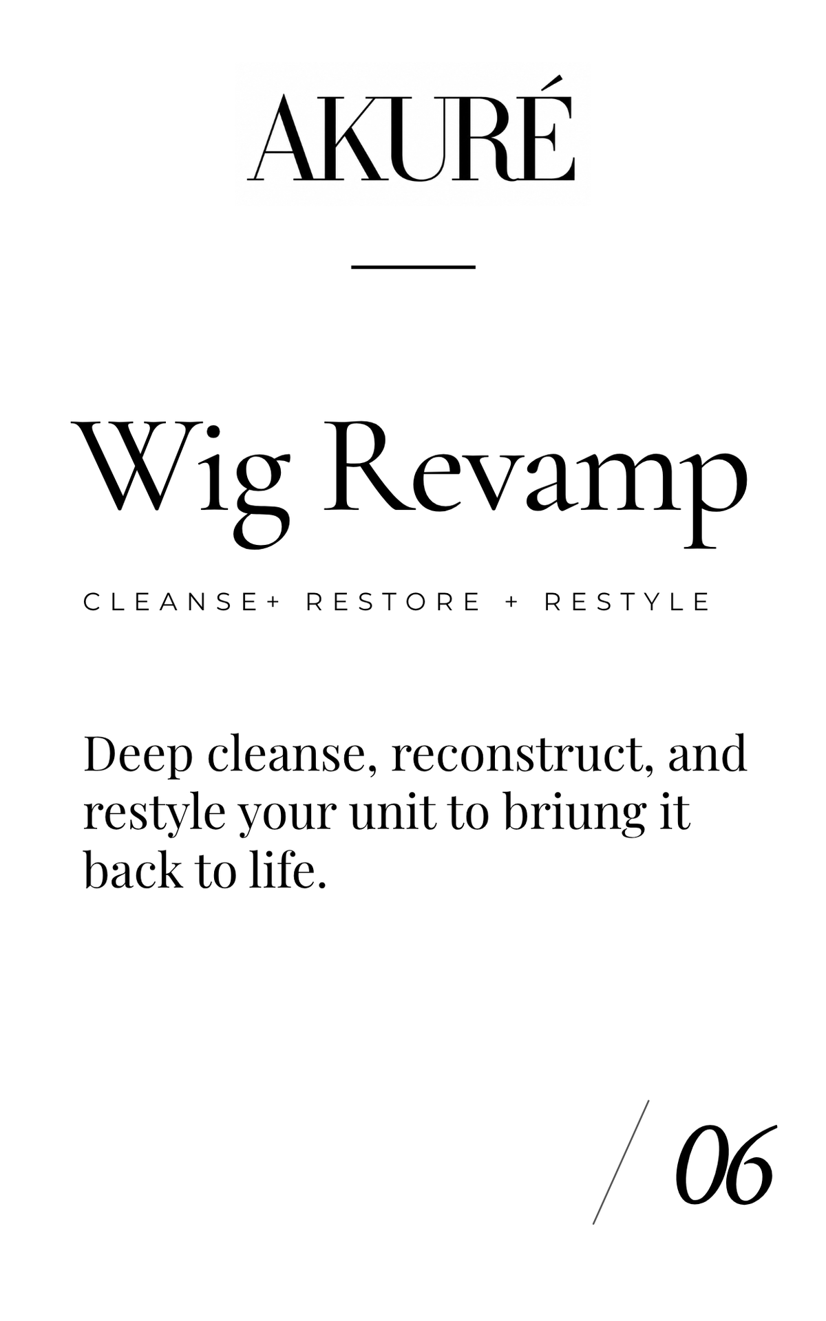 Wig Revamp